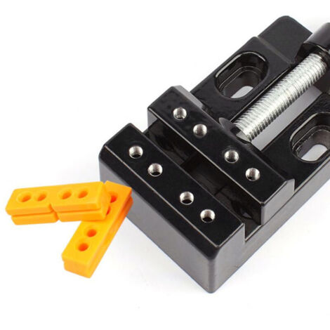 Minitornillo de banco multiusos de 57 mm: para taladro de columna, tallado en madera y bricolaje. Abrazadera compacta.