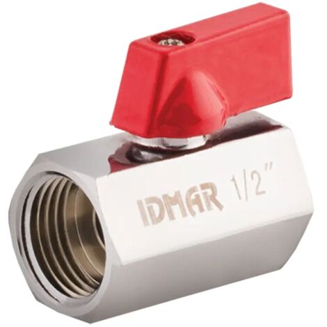 Miniválvula de bola IDMAR de 3/8" con rosca hembra (DN10)