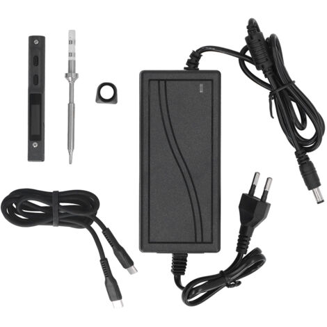 MINIWARE – Intelligentes ABS-Elektrolötset, Mini-Lötkolben mit einstellbarer Temperatur, DC 9–24 V, EU-Stecker 100–240 V