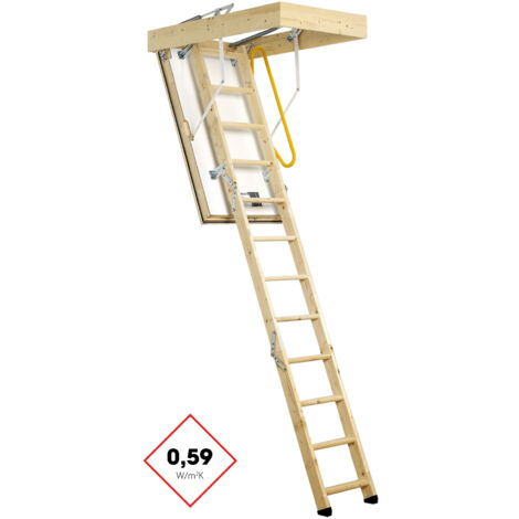 Minka Bodentreppe Polar Extrem mit U-Wert 0,59 W/m2K bis 275cm Raumhöhe 114x55cm Deckenöffnung