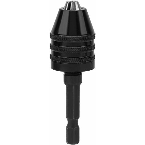 MINKUROW 1/4" Sechskantschaft-Schnellspannbohrfutter Dreibacken-Schnellwechsel-Bohrfutter-Adapter Sechskantschaft-Adapter-Konverter Mini-Bohrmaschinen-Zubehör.