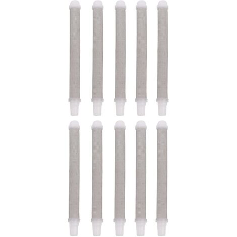MINKUROW, 10 Piezas, Elementos De Filtro De Pistola Pulverizadora Sin Aire, 60 Mallas, Accesorios De Boquilla Pulverizadora De Pintura Sin Aire Para Pistola Pulverizadora De Pintura Sin Aire Wagner