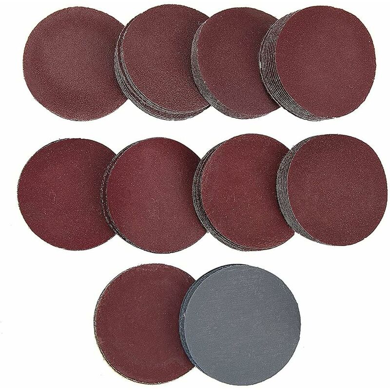 100 Pezzi Carta Vetrata Rotonda, Carta Abrasiva