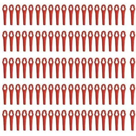 MINKUROW 100 Stück Rasenmähermesser für Rt250 Garten Rasenmäher Zubehör