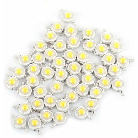 MINKUROW 100pcs Chip Led De Alta Potencia, 1w Super Bright Intensity Light Emitter Smd Componentes Diodo Bombilla Lámpara Perlas Chip Diy Luminaria Para Foco