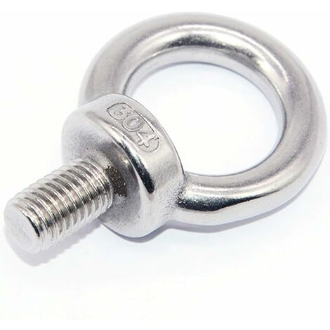 MINKUROW 12 Pernos De Anillo De Elevación De Ojo De Acero Inoxidable 304 Bridas De Alambre Roscadas, Paquete De 12, M5