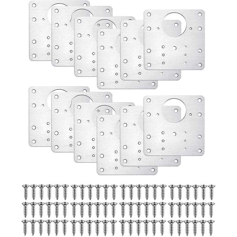 12 Pezzi Staffe di Riparazione per Cerniere per