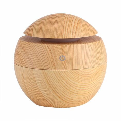MINKUROW 130 Ml Ultrasónico Aroma Difusor De Aceite Esencial Humidificador De Niebla Con Luz Led Nocturna Para El Hogar Oficina Dormitorio Sala De Estar Estudio Yoga Spa (Amarillo)