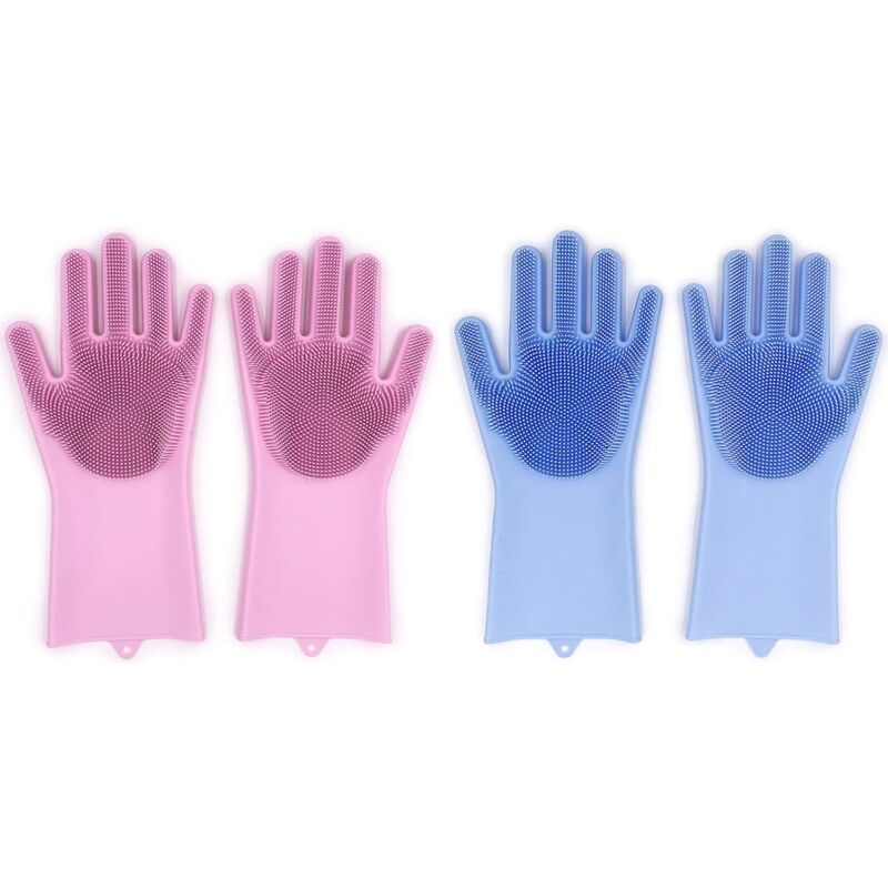 MINKUROW 2 Paia di Guanti in Silicone, Guanti