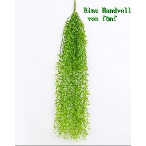 MINKUROW 2 Pezzi 99 Cm Edera Artificiale Da Appendere Al Cestino Con Un Piccolo Nido Di Uccelli