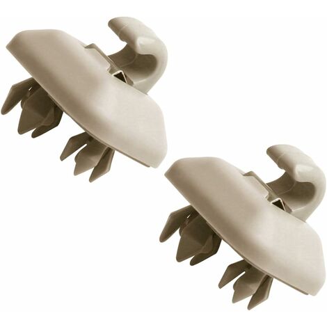 MINKUROW 2 Pezzi Clip Per Visiera Parasole Per Interni, Morechioce 8u0857562a Gancio Per Gancio Per Visiera Parasole In Plastica Per A1 A3 A4l A5 A6l A7 Q3 Q5 Q7 Tt 8e0857563a, Beige