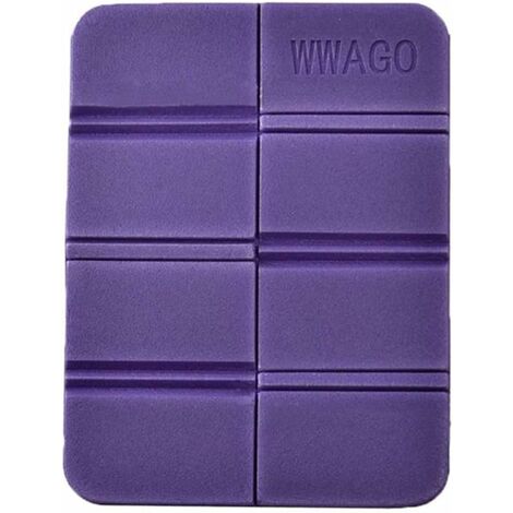 MINKUROW 2 Pezzi Cuscino per Sedile Tappetino da Picnic Portatile Schiuma Schiuma Impermeabile Isolamento termico A Prova di Umidità Viola