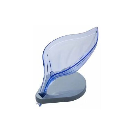 MINKUROW 2 Pezzi Portasapone, Portasapone A Foglia, Portasapone Di Scarico, Portasapone A Ventosa, Portasapone Senza Foratura Portasapone Riutilizzabile Autoadesivo Per Bagno E Cucina Blu