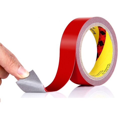 MINKUROW 2 Rotoli Nastro Biadesivo Estremamente Resistente (Convertito Da Nastro Vhb 3m) Nastro Adesivo Impermeabile E Resistente Alle Alte Temperature Per Auto, Casa E Ufficio-20mmx3m