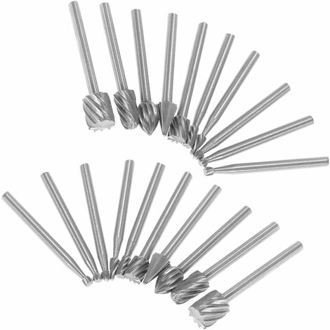 MINKUROW 2 Set 10pcs Hss Rollschneider Holzbearbeitung Fräser Set Rollwerkzeug Cutter für DIY Holzbearbeitung, Schnitzen, Gravieren und Bohren