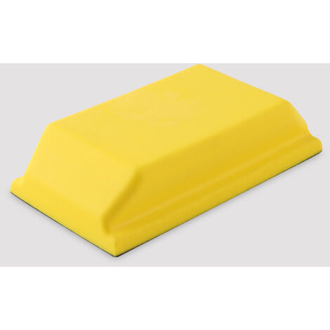 MINKUROW 2 Stück Handschleifblock rechteckig selbstklebend Schleifpapier Pad Holzbearbeitung Polierwerkzeug geeignet zum Polieren von Farbe und Putz 65 x 120