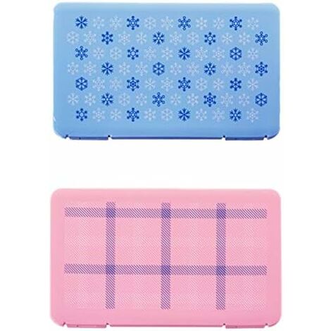 MINKUROW, 2 Uds., Caja De Almacenamiento De Mascarillas, Mascarillas Faciales Desechables Portátiles, Contenedor A Prueba De Polvo, Organizador De Almacenamiento De Mascarillas Desechables Seguras