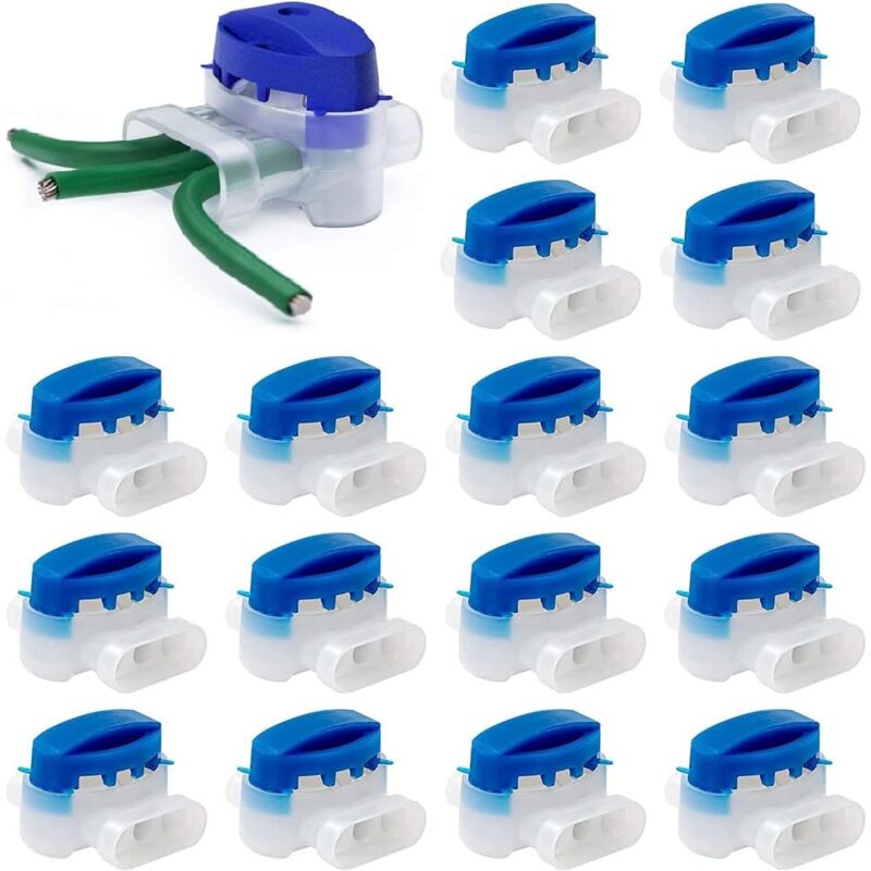 20 Bornes Électriques - Connecteurs De Câbles Avec Gel Isolant - Convient Pour Robot Tondeuse (20)