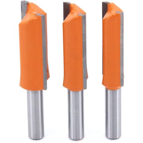 MINKUROW 3 Pezzi 8 Mm Taglierina Dritta Per La Lavorazione Del Legno Taglierina Extra Lunga Da Barba Taglierina Dritta