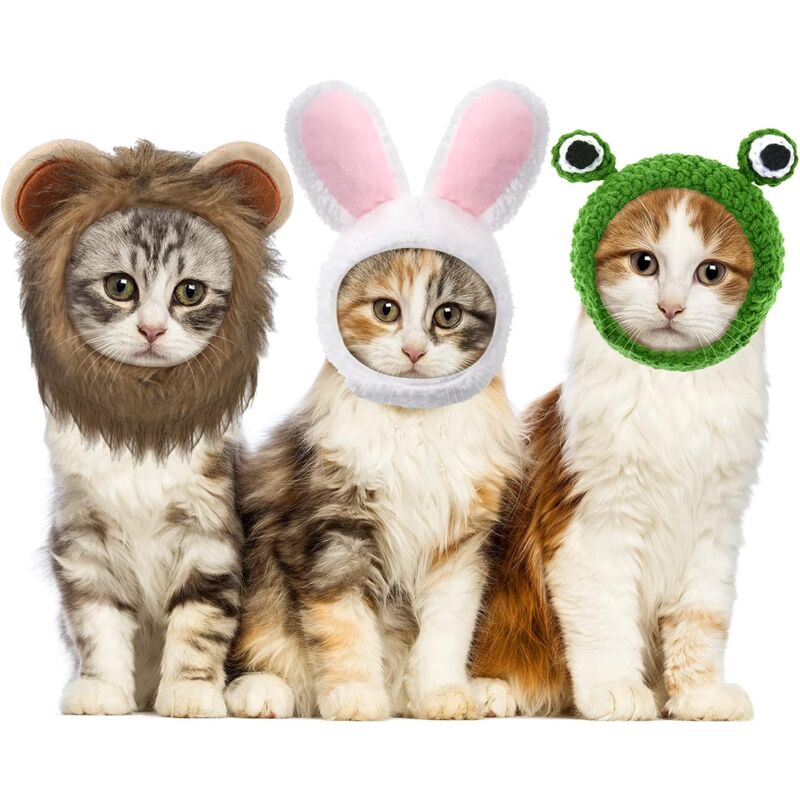 3 Pezzi Cappelli per Animali Domestici Cappello