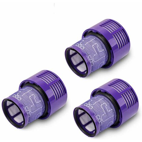 MINKUROW 3 Stück Ersatzfilter für Dyson V10 Sv12 Waschbar Cyclone Animal Absolute Total Clean Staubsauger Ersatzfilter Ersatzteilnummer  Dy-969082-01 mit (Handtuch + Filter)