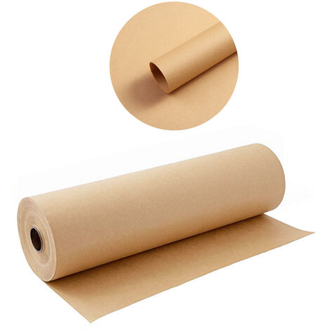 MINKUROW 30 Cm - 30 M - Marrone - Kraft - Carta Da Regalo - Carta Da Regalo Per Alimenti - Ottima Per Artigianato, Confezioni Regalo, Confezioni Regalo