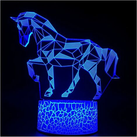 MINKUROW 3d Illusion Night Light Led Lámpara De Escritorio Control Táctil 16 Cambio De Color Para La Decoración Del Hogar O Regalos De Navidad Para Niños
