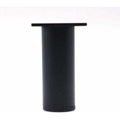MINKUROW 4 Patas De Muebles Ajustables De Color Negro Mate, Aleación De Aluminio De 38x100 Mm, Patas De Gabinete De Mesa De Centro De Gabinete, Patas De Soporte De Sofá De Gabinete