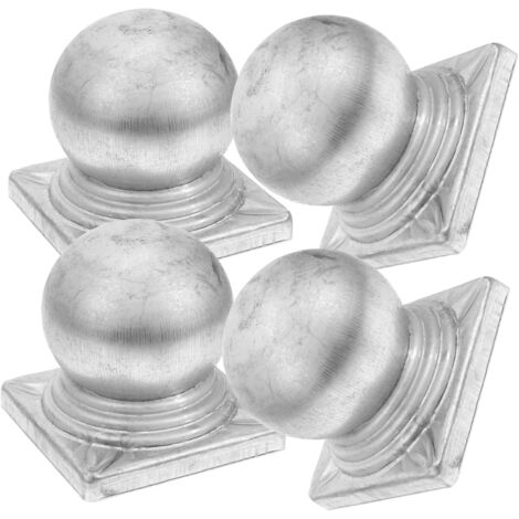 MINKUROW, 4 piezas, tapa trasera, tapa de columna de valla, cubierta de poste de barandilla, cubiertas de poste esféricas de 25mm de diámetro