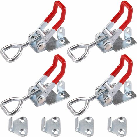 MINKUROW 4 verstellbare Kniehebelspanner Verstellbare Kniehebelspanner mit Schlüsselloch 180 kg / 396 lbs Haltekraft für Schrankgehäuse