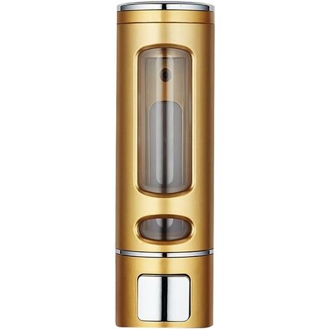 MINKUROW 400ml Einfacher Seifenspender, Wandmontierter Duschgelspender, Seifentopf, Badezimmerzubehör, Golden