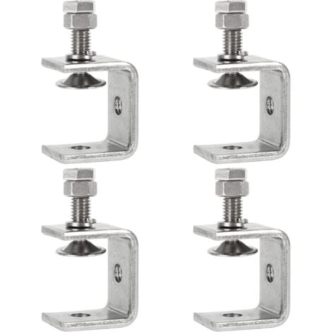 MINKUROW 4PCS Serre-Joints C,0-25mm Pince C Robuste,Pince Fixation Travail Bois,Tiger Clamp avec Large Mâchoire pour Travail Bois Bricolage, Soudage,l'Ébénisterie