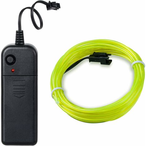 MINKUROW 5 Meter Neon El Wire String Streifen fluoreszierend kühl grün leuchtende Autoinnendekoration