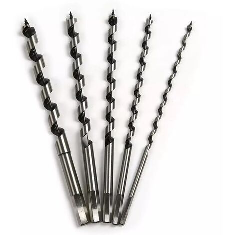 MINKUROW 5 Pz/Set 230mm Super Lungo Coclea Trapano Codolo Esagonale Punte Per Coclea Lavorazione Del Legno