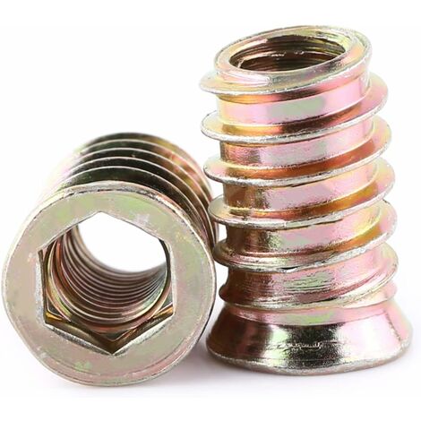 MINKUROW 50 Piezas De Acero Al Carbono Chapado En Zinc Con Rosca Completa Hexagonal Tornillo De Cabeza Plana Kit Surtido (M10 x 25 Mm)