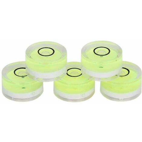 MINKUROW 5pcs Nivel De Burbuja 15 Mm Bub Bubble Level Mini Herramienta De Medición Redonda Para Calibración De Escala Horizontal, Escala Electrónica, Plataforma De Cámara
