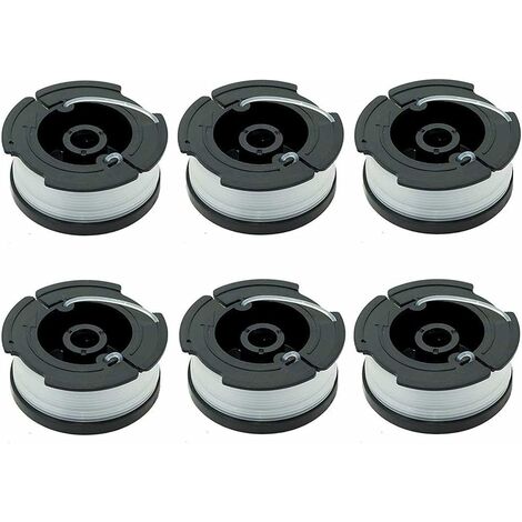 MINKUROW 6 Freischneiderspulen Freischneiderfadenspule 10 Meter für Black Decker Trimmer