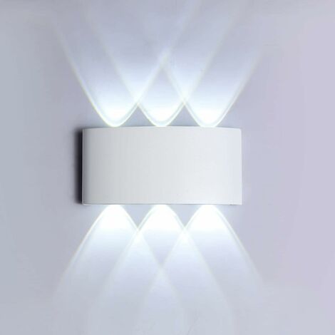 MINKUROW 6W LED-Wandleuchte, 4000K warmweißes Licht, wasserdichte Wandleuchte, dekoratives Licht für Schlafzimmer, Flur, Wohnzimmer, Treppenhaus, Hotelbar
