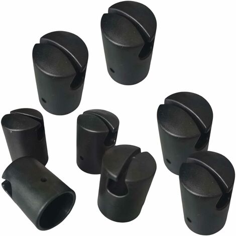 MINKUROW, 8 piezas, tapas de poste universales para trampolín, para placa de acero, sistema de anillo superior, tapas de extremo plano, accesorio de poste