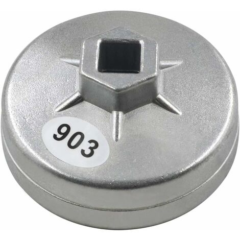 MINKUROW 903 Kappe 74 mm 14 Flöten Ölfilterschlüssel 1/2 "Vierkantantrieb Ölfilter-Entfernungswerkzeuge Filtersteckschlüssel Handschlüssel für Auto