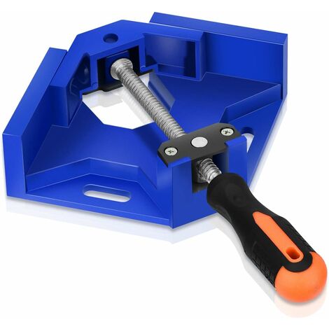 MINKUROW Abrazadera De Ángulo Recto De 90°, Abrazadera De Ángulo De 90 Grados De Aleación De Aluminio Con Mordaza Oscilante Para Soldadura De Carpintería Y Carpintería, Abrazadera De Esquina De Ángulo