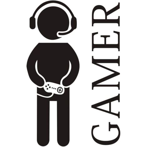 MINKUROW Adesivo Da Parete Decalcomania Gamer Boy, Adesivi Murali Per Videogiochi, Mondo Di Gioco Rimovibile Per Net Bar Salotti Camera Da Letto Camera Da Letto Sala Giochi E Decorazione Di Sfondo Per