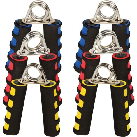MINKUROW Allenatore Per Muscoli Della Mano Set Di 2 Trainer Per Mani I Allenatore Di Forza Easy Medium Strong Grip Ideale Per Gli Spostamenti, Blu