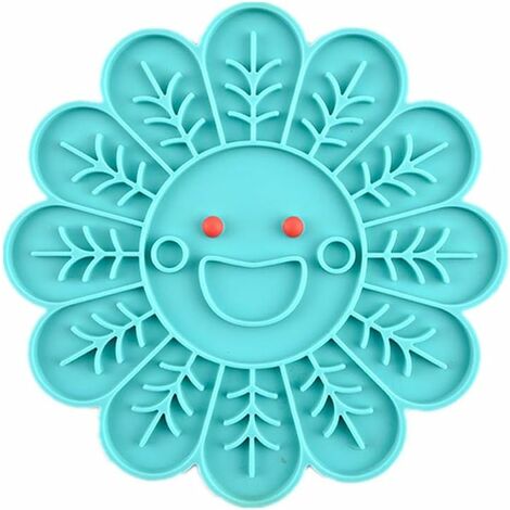 MINKUROW Anti Glutton Hundenapf Katzennapf Interaktive Futternapf Puzzle Hundenäpfe Slow Feeder Pet Bowl, Blau