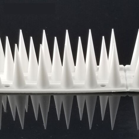 MINKUROW Anti-Tauben-Spikes, 5,4 Meter Anti-Tauben-Spikes für Balkon, Kunststoff Anti-Vögel für Tauben, Katzen, Sperlinge, Anti-Katzen-Spikes für Fenster, Tierfreundliche Anti-Tauben-Spikes (12 Stück