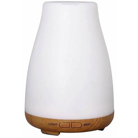 MINKUROW Aroma Diffusor Ultraschall-Nebel-Luftbefeuchter Raumbefeuchter Cool Mist-Technologie Kein Wasser Automatische Abschaltung mit geräuschlosem LED-Farbwechsel für Kinderzimmer, Schlafzimmer, Bür