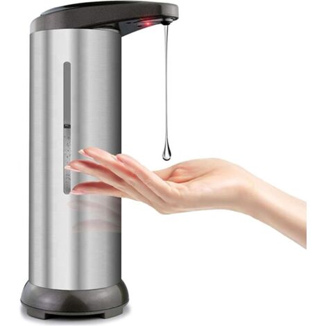MINKUROW Automatischer Spender, Seifenspender und Händedesinfektionsmittel, Seifenspender, mit Autosensor, nachfüllbar, Berührung vermeiden, Antivirus, Technologie