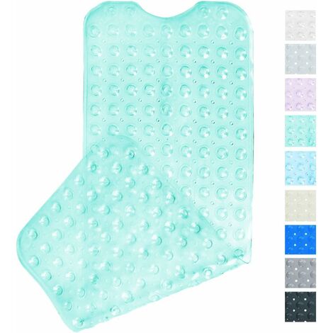 MINKUROW Badematte, Badematte mit 200 Saugnäpfen, Badematte rutschfeste Duschmatte 100 x 40 cm (Grün)
