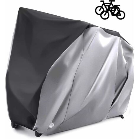 Indeed BUY - Funda para bicicleta para 2 bicicletas, resistente al agua,  cubierta de almacenamiento para bicicletas al aire libre, XL 420D,  resistente