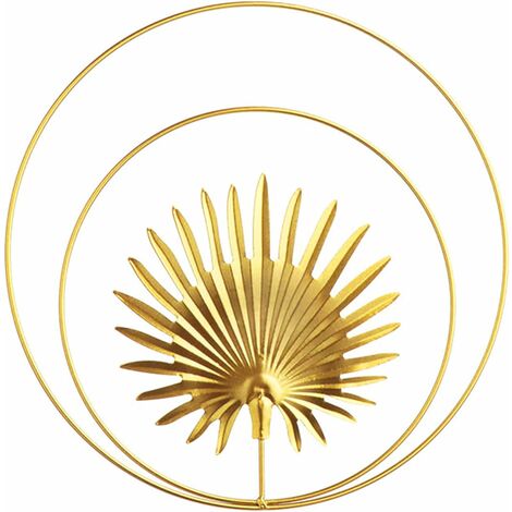 MINKUROW Bcc Metall Wandskulptur Eisen Palmblätter Dekoration Für Home Office Wohnzimmer Hotel Dekoration